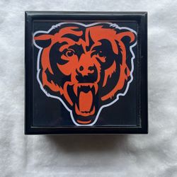 Chicago Bears 4in Black Wood Box
