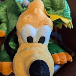 Pluto Plush In Dinosaur Costume
