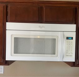 Above the range microwave