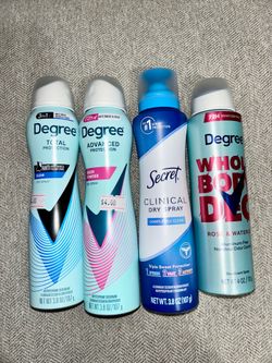 Degree & Secret deodorants