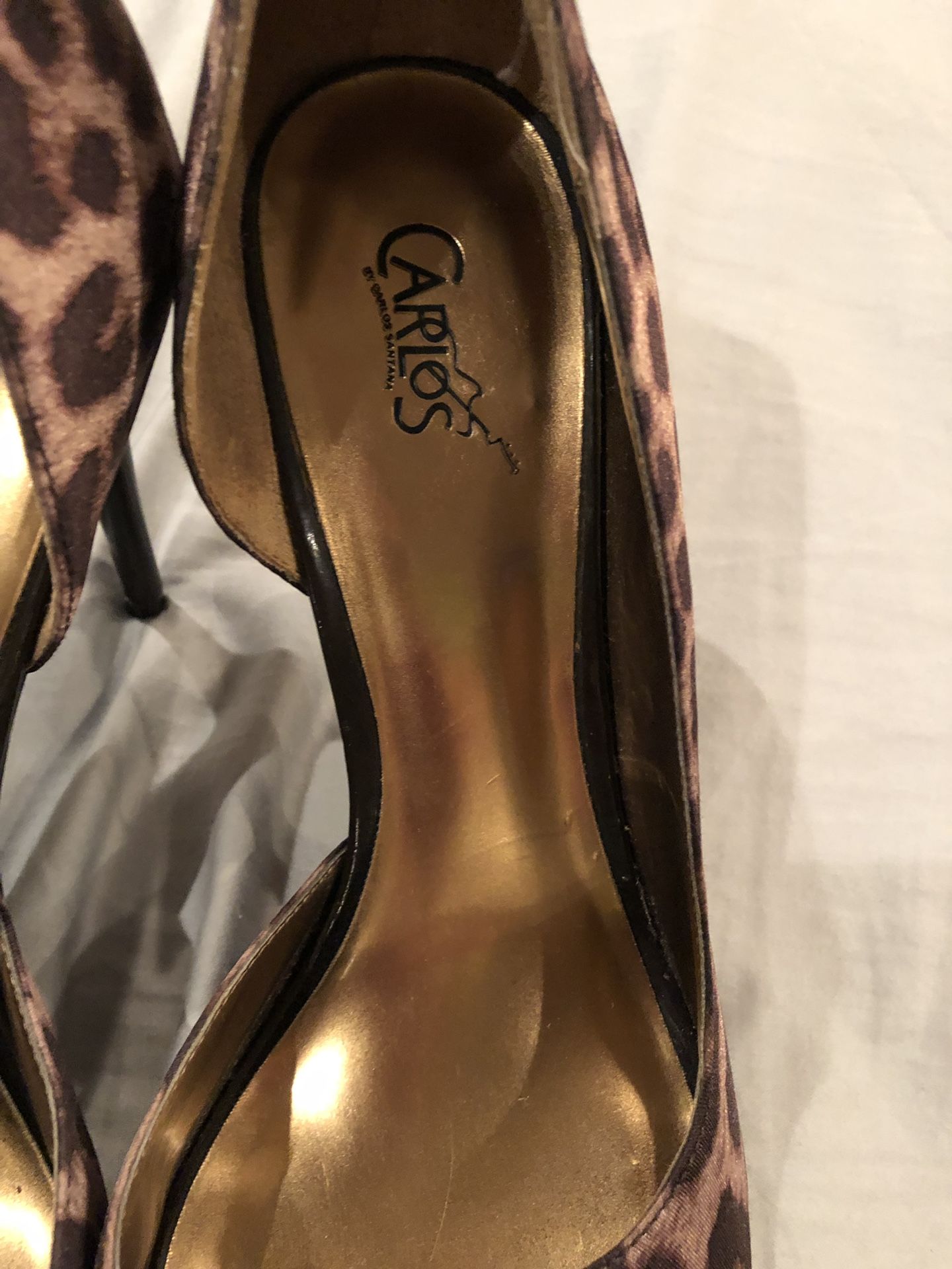 Carlos Santana leopard shoes
