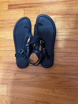 Black Sandals with adjustable strap size 9