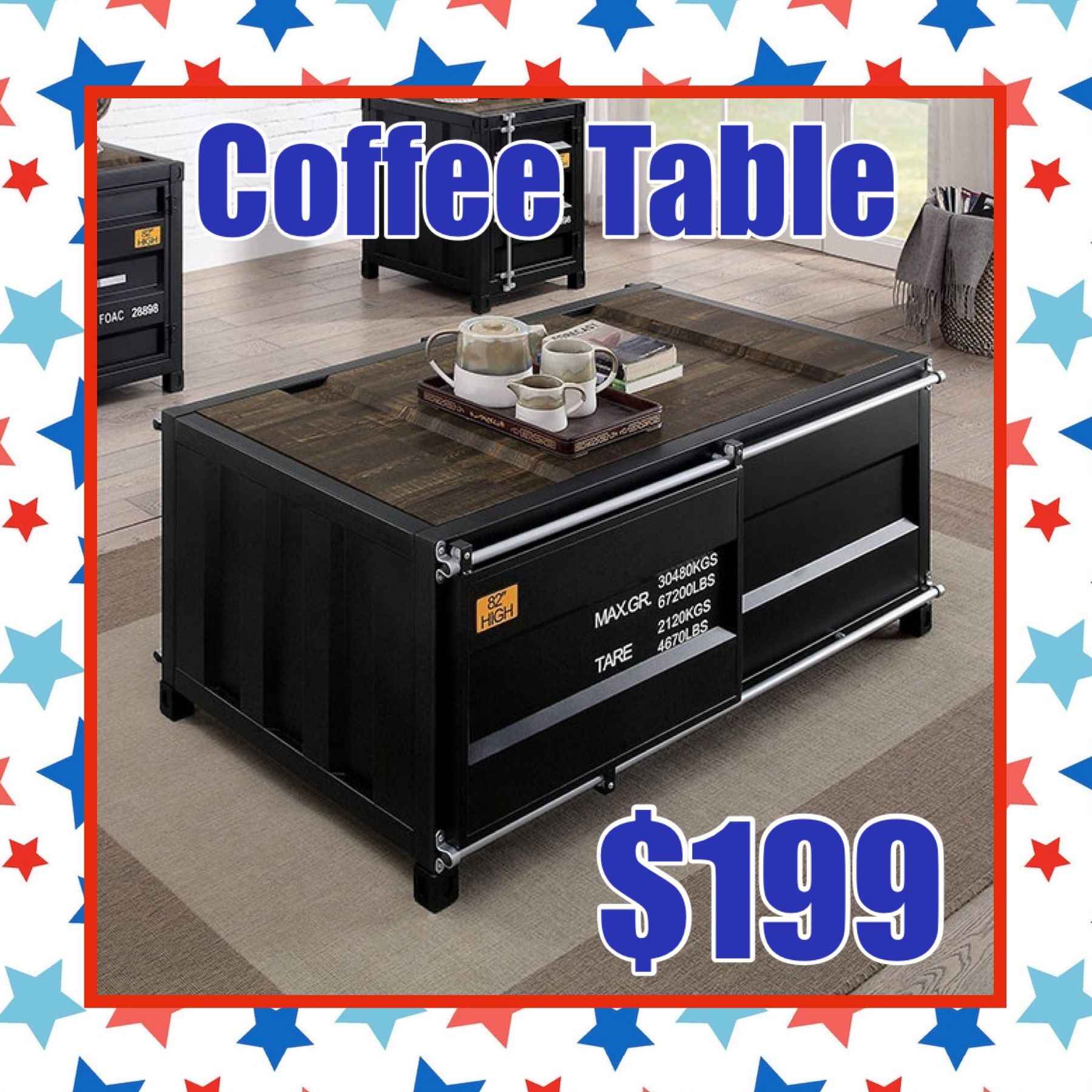 Coffee Table Shipping Container for Sale in Phoenix, AZ OfferUp