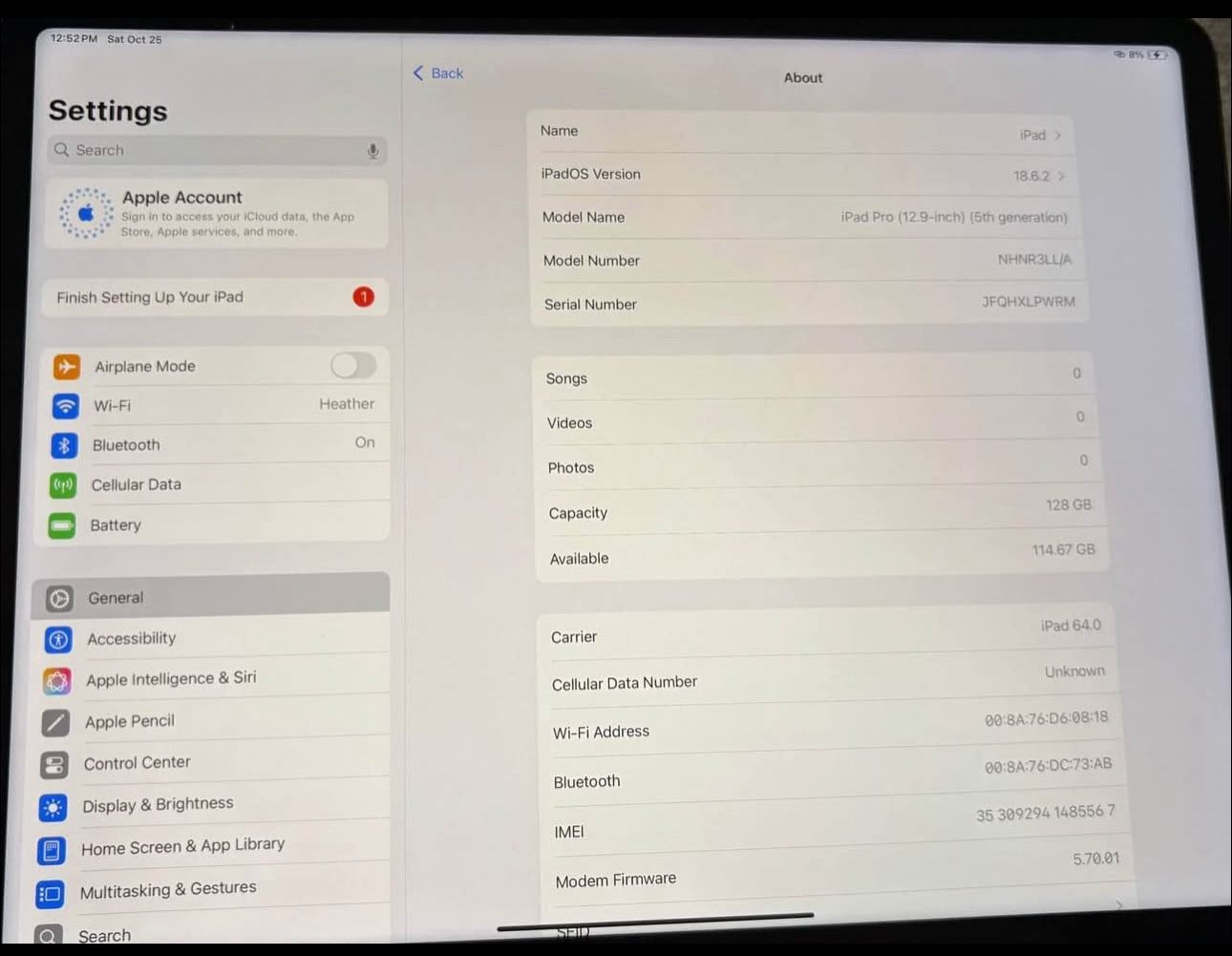 iPad Pro 12.9 (5th Gen) – 128GB – PERFECT – Needs Gone Today 