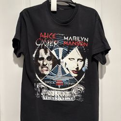 $15 M T-Shirt, Masters Of Madness, Alice Cooper, Marilyn Manson