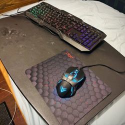gaming Keyboard & gaming mouse & mouse pad 
