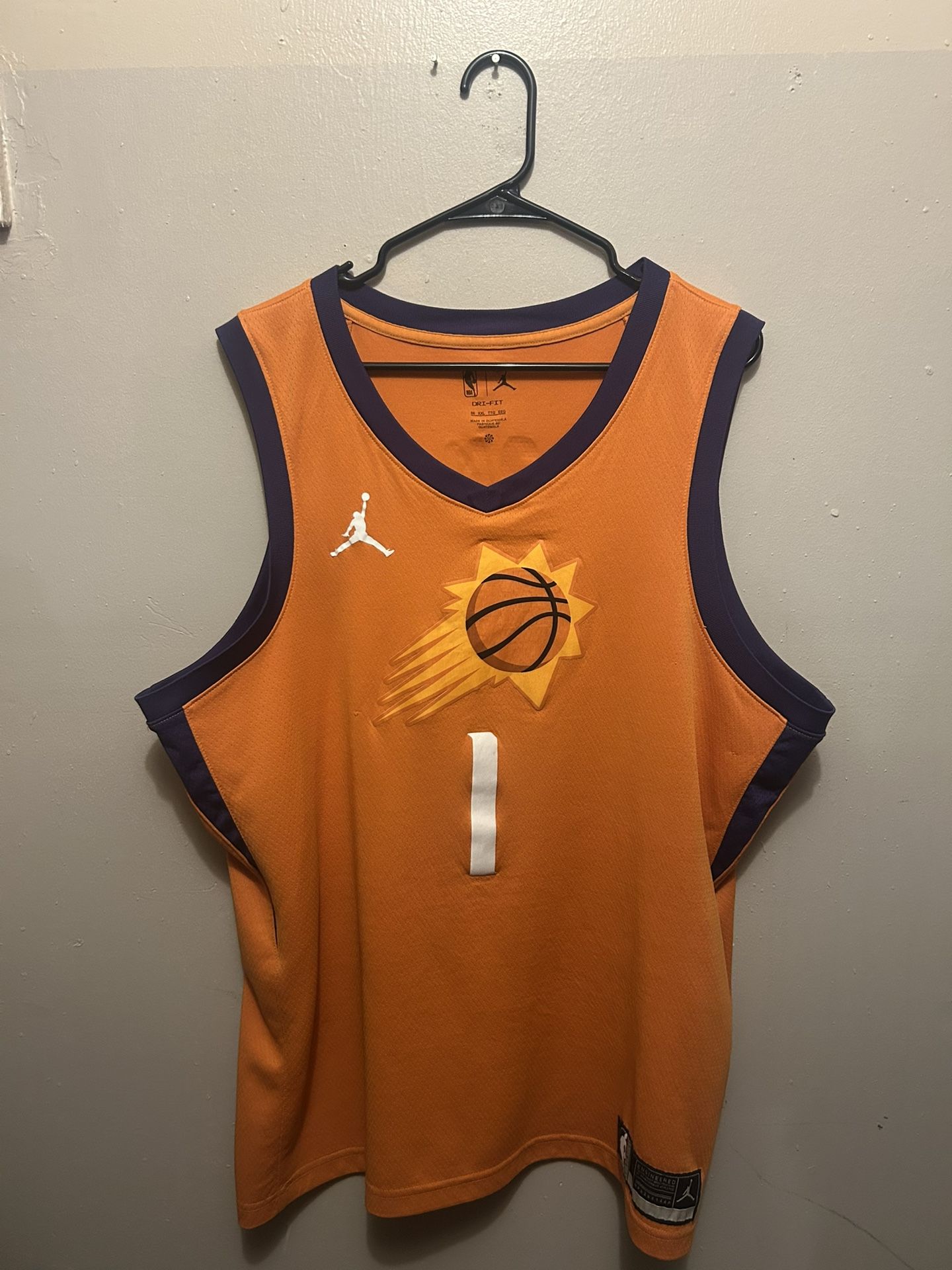 2XL DEVIN BOOKER PHOENIX SUNS JERSEY