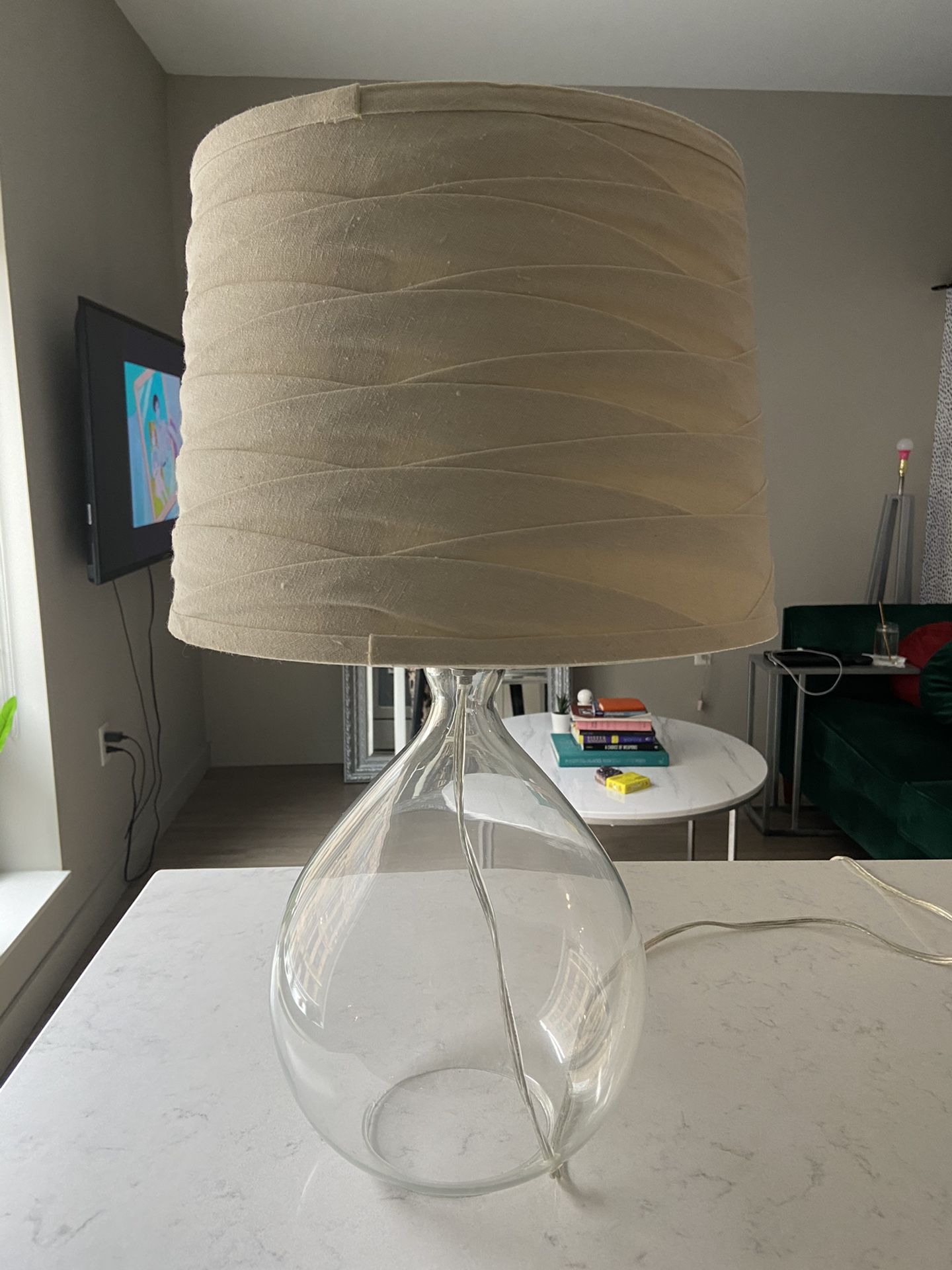 Clear Lamp w/shade 