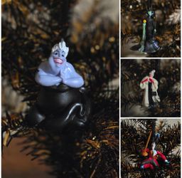 Disney Villains Halloween/Christmas Ornament set (The Price Is For All 4)