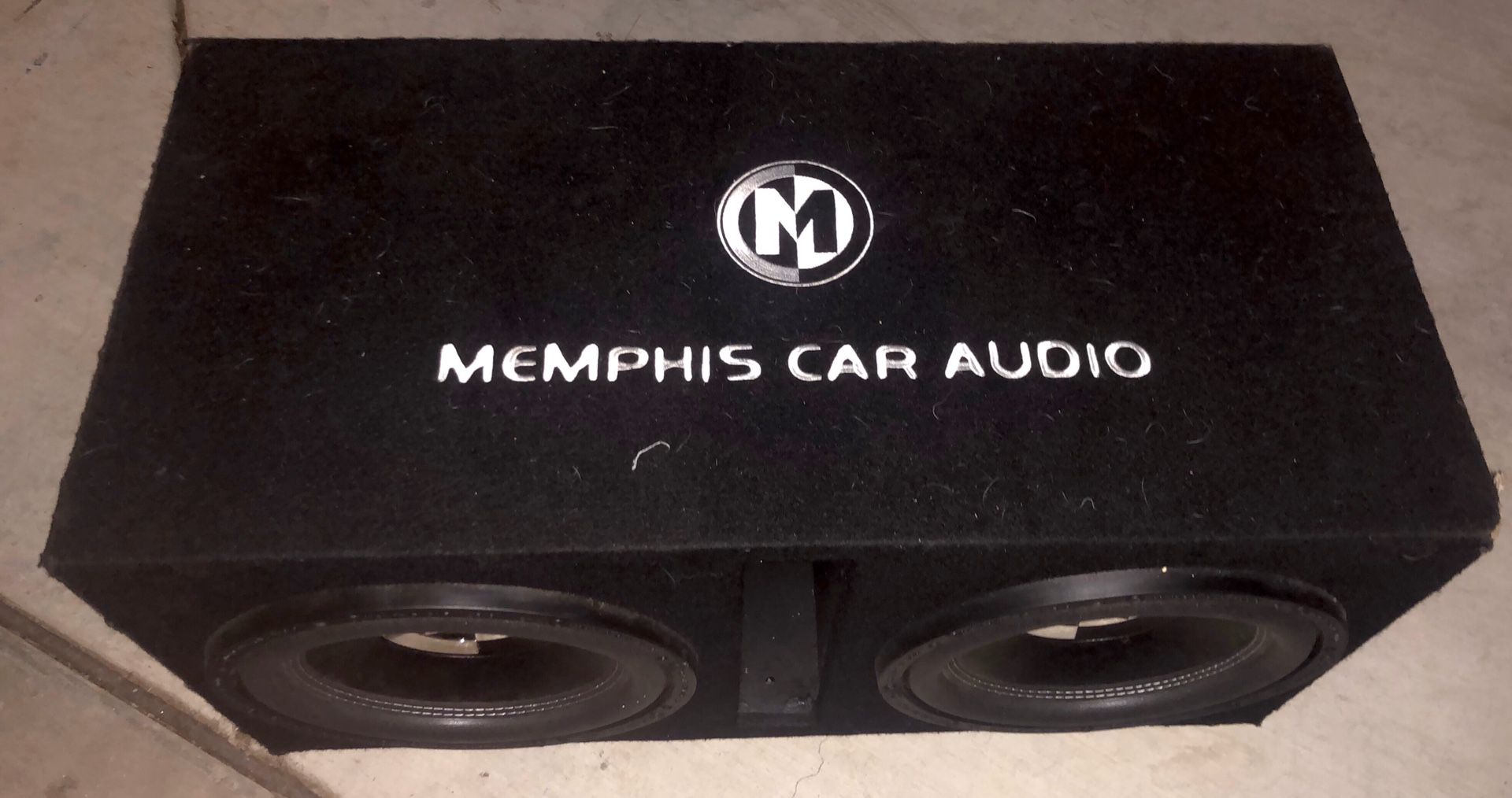 Two Memphis Audio 12" 500w Car Subwoofer in box