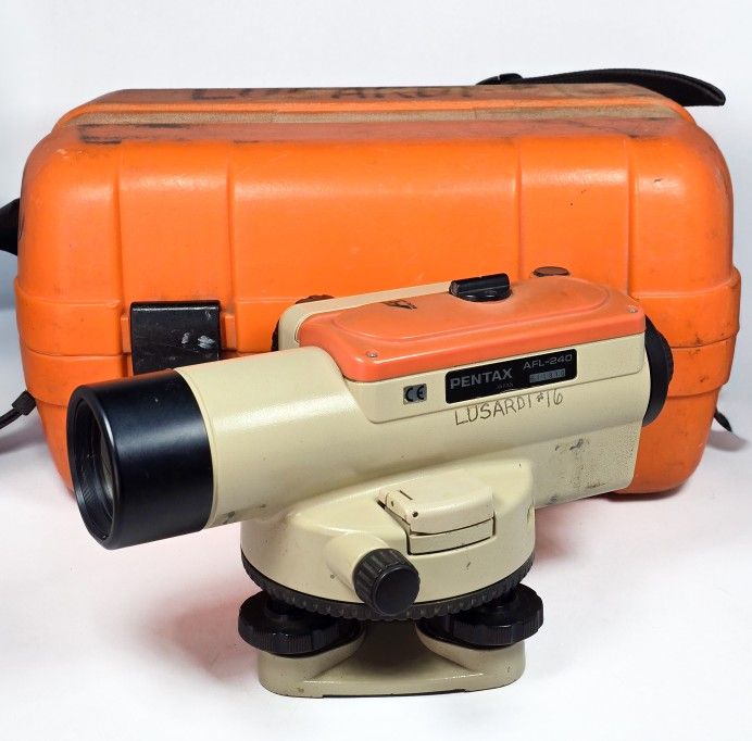 Pentax AFL-240 Auto Focus AF Automatic Level Transit - Surveying w/ Case - Japan