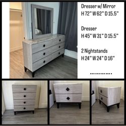 BEDROOM SET- 4 Pieces! 