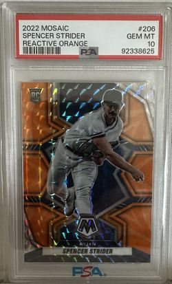Strider 2022 Mosaic Reactive Orange Baseball Card