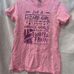 Pink Harry Potter Girls Shirt (M)