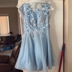 Blue Flower Dress