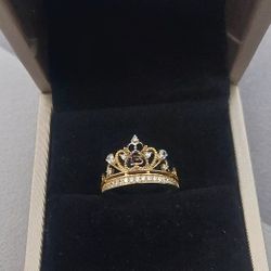 Quinceanera/Sweet 15 14k Crown Ring-Size 6