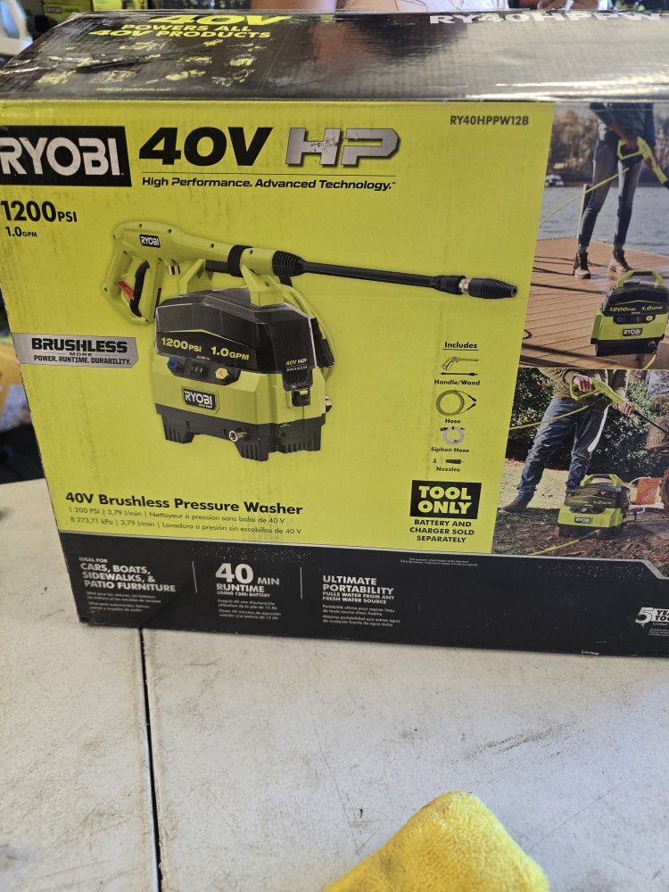 Pressure Washer 40v 1200 Psi