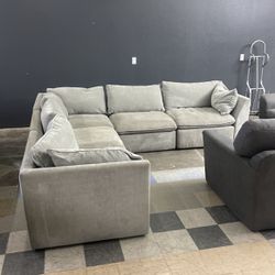 Grey Sectional - 5 Pieces 