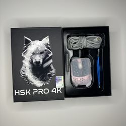 GWOLVED HSK Pro 4k Pink Gaming Mouse