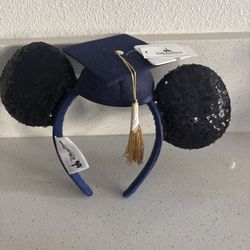 Disney Mickey Mouse Graduation Cap Class of 2019 Ears Headband New With Tags