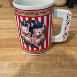 Vintage large Christmas Mug