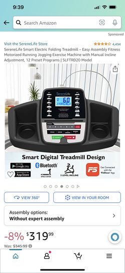 SereneLife Smart Electric Folding Treadmill Running Machine for Sale in Hilltop Mall CA OfferUp