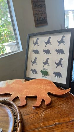 Cute Girls or boys room dinosaur decor
