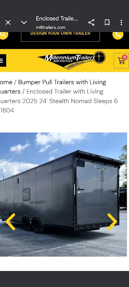 NOHMAD TOY HAULER 2024