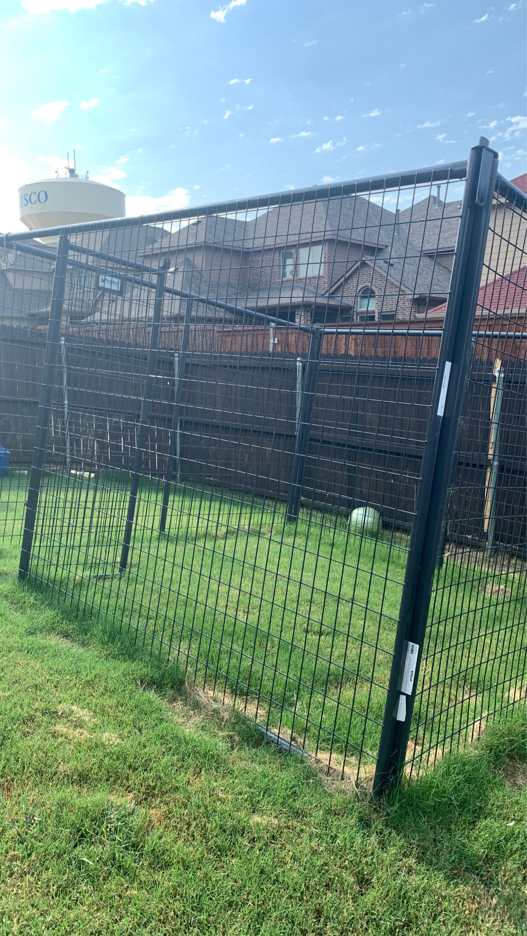Priefect outdoor dog cage 116 by 116 inches long