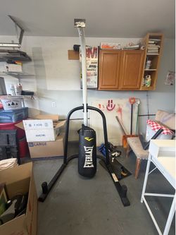 Punching bag stand & punching bag