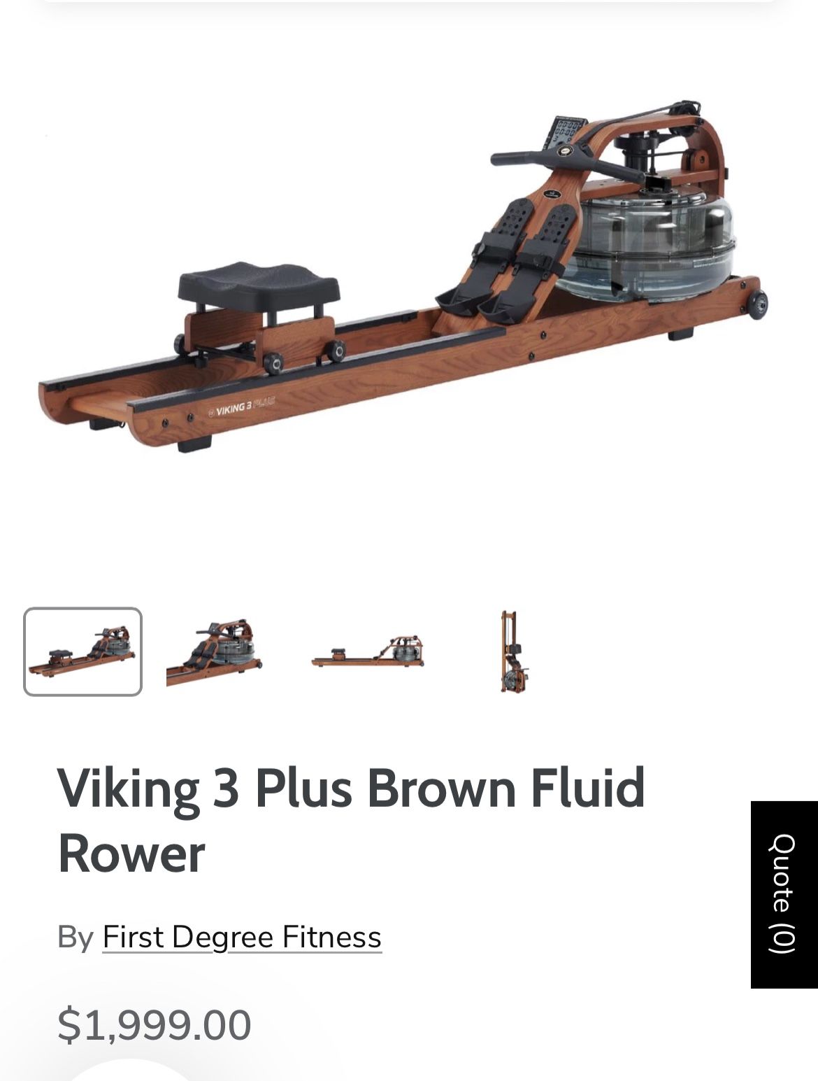Rower - Viking 3 Plus By First Degree Fitness