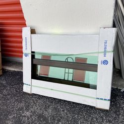 PGT 34 1/4x24 BRONZE IMPACT WINDOW NEW