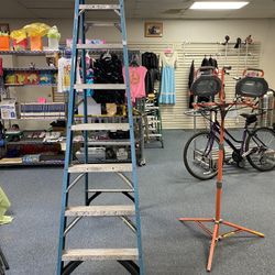 Werner 8 Ft . Fiberglass Ladder 