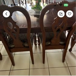 Juego de comedor de 6 sillas