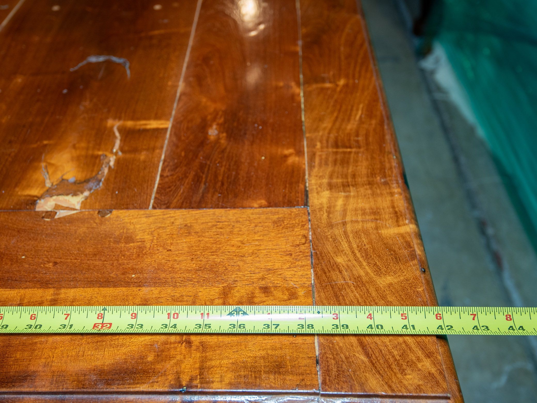 Large Crafted Wood Dining Table w/ 8 Chairs and Side Board for Sale in