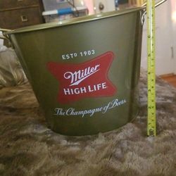 Brand NEW Miller High Life Beer - Gold Champagne Ice Bucket