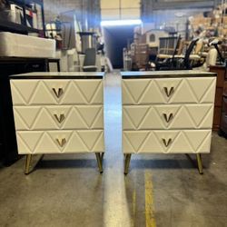 🔴 Nightstands Set Of 2 