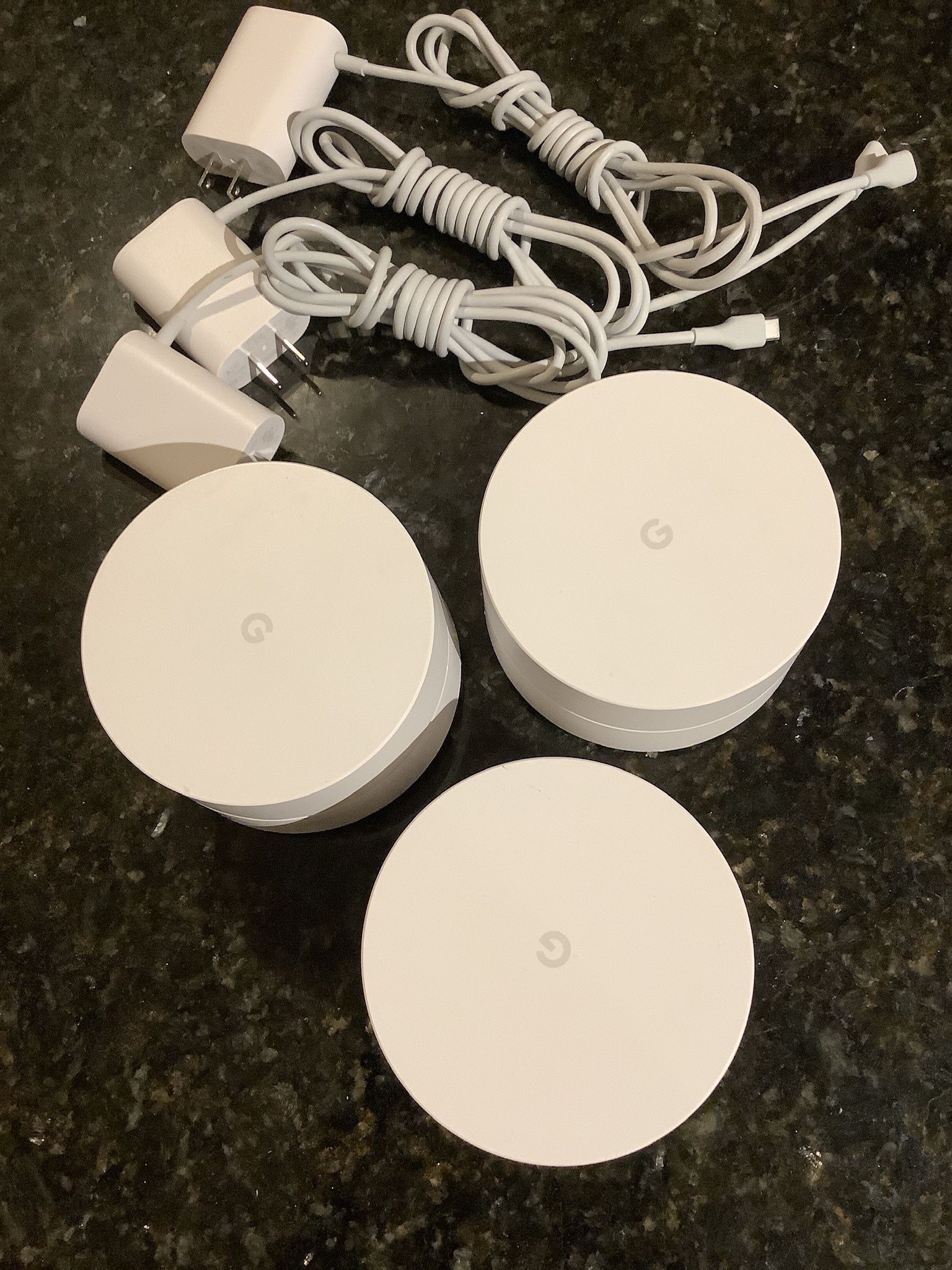 Google Wifi - AC1200 - Mesh WiFi System - Wifi Router - 4500 Sq Ft Coverage - 3 pack