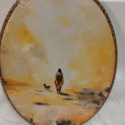 New wall. Art print oval Jesus Christian art