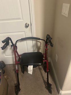 Walker with seat