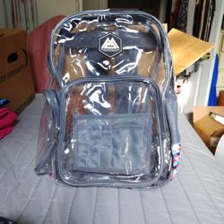 REACH INTERNATION HEAVY DUTY CLEAR BACKPACK
