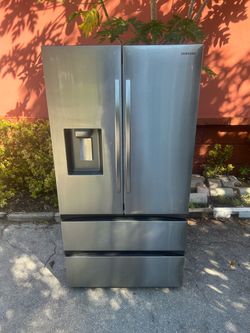 36” Smart 4 Door French Stainless Steel Refrigerator