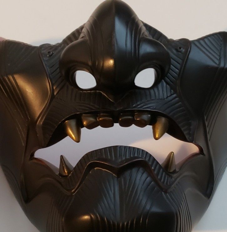 Japanese Menpo Mask, Wearable Size. In Perfect Shape