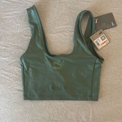Green Pluma Sports Bra
