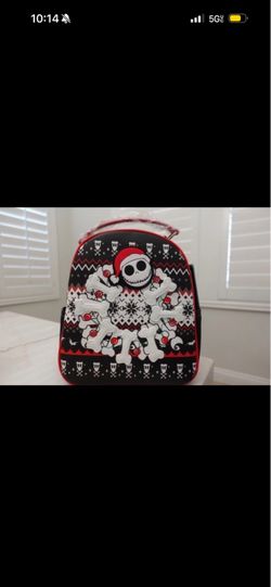 Nightmare Before Christmas Light Up Wreath Ugly Sweater Jack Backpack Disney