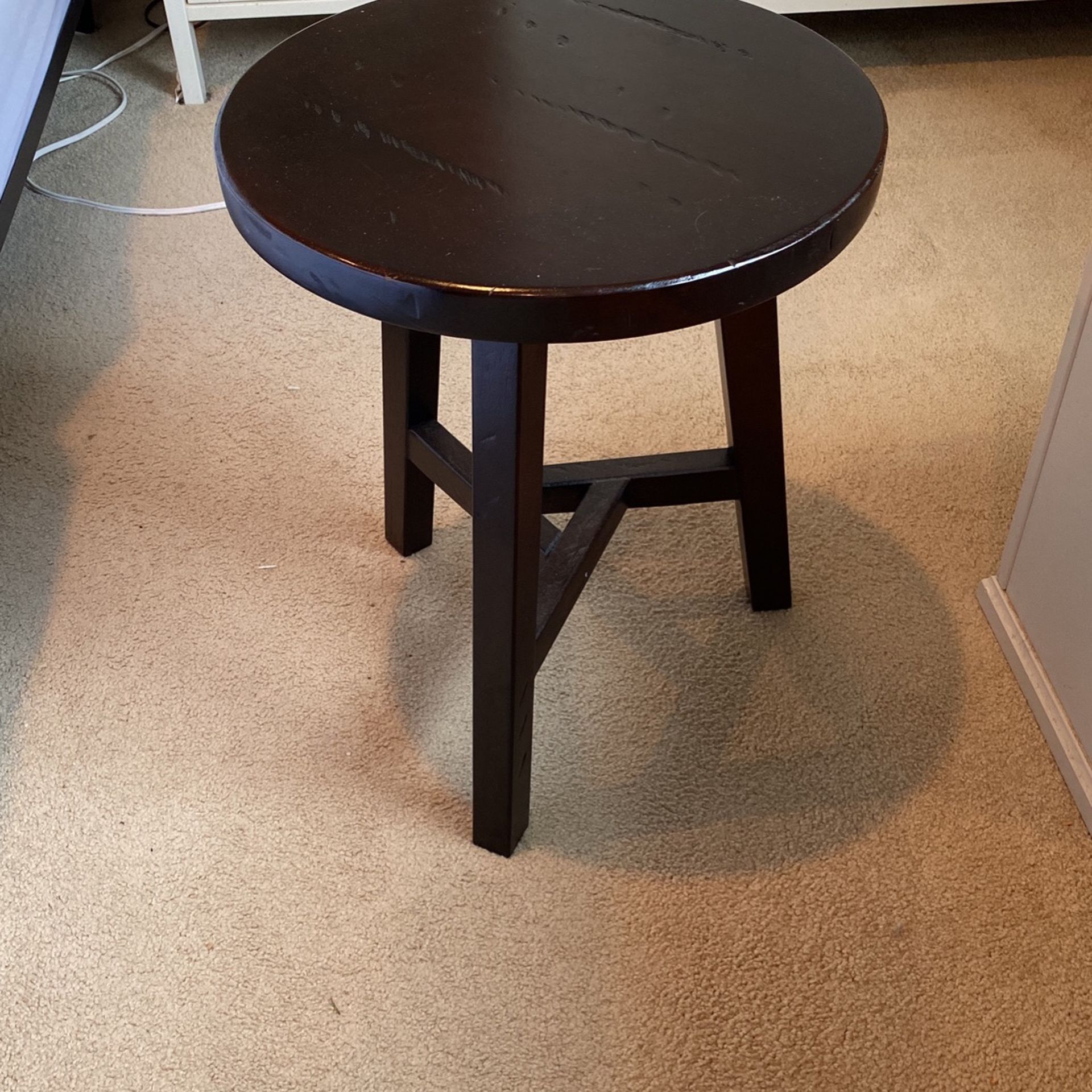 Solid Wood Stool Approx 29” High