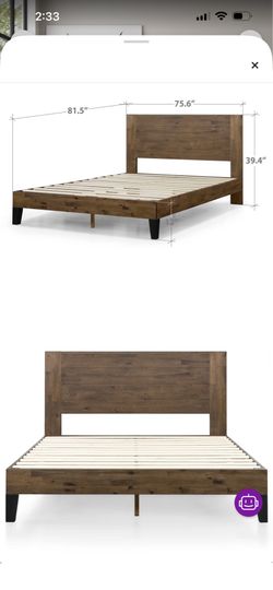 Free - king size platform bed