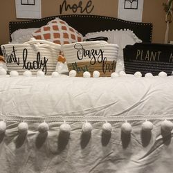 Cotton Hanging Plant Basket 🧺 