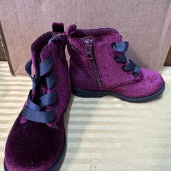 Velvet Boots Girls Size 8