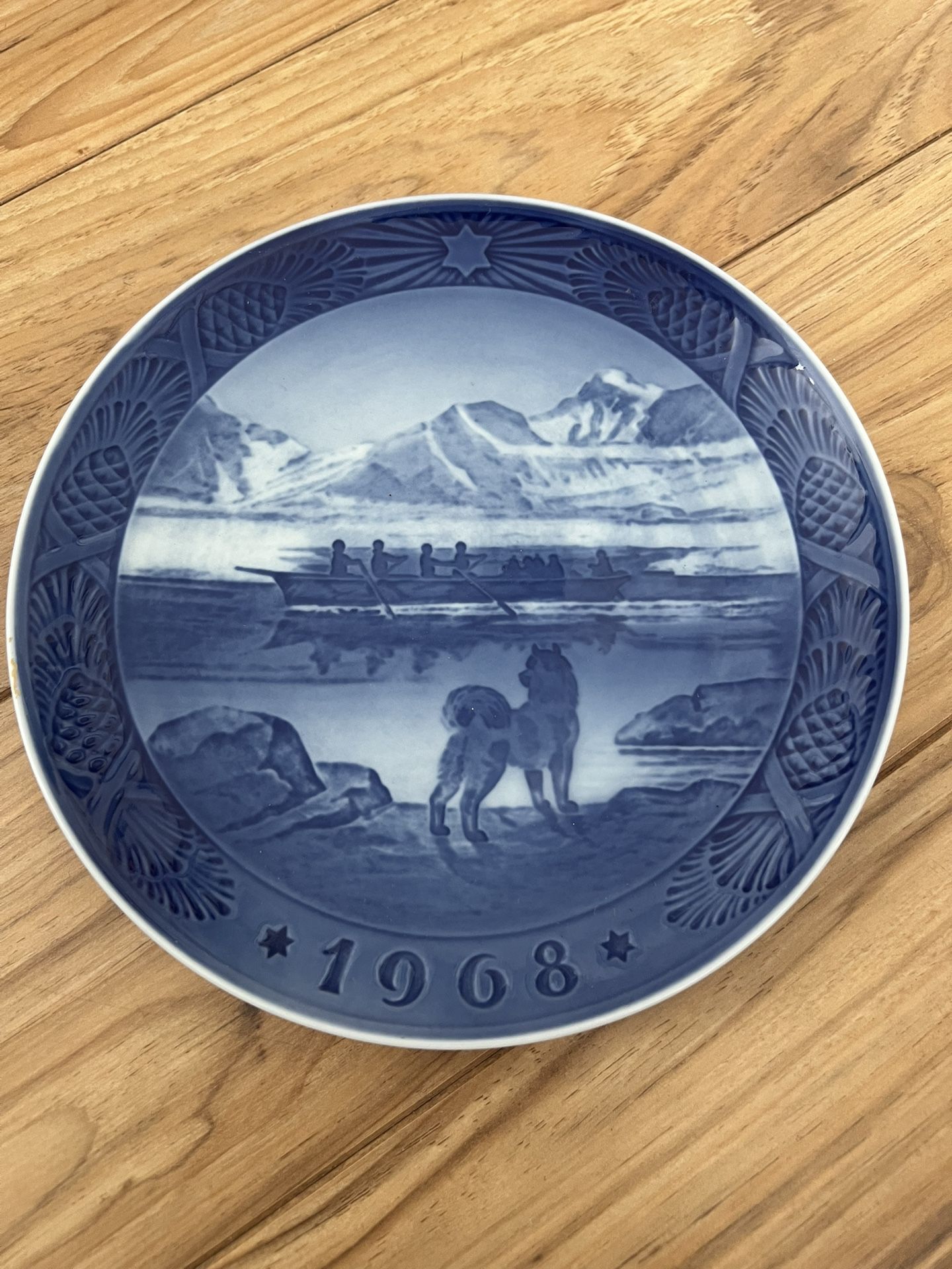 ROYAL COPENHAGEN 1968 Christmas Plate - Lot of FIVE Plate,